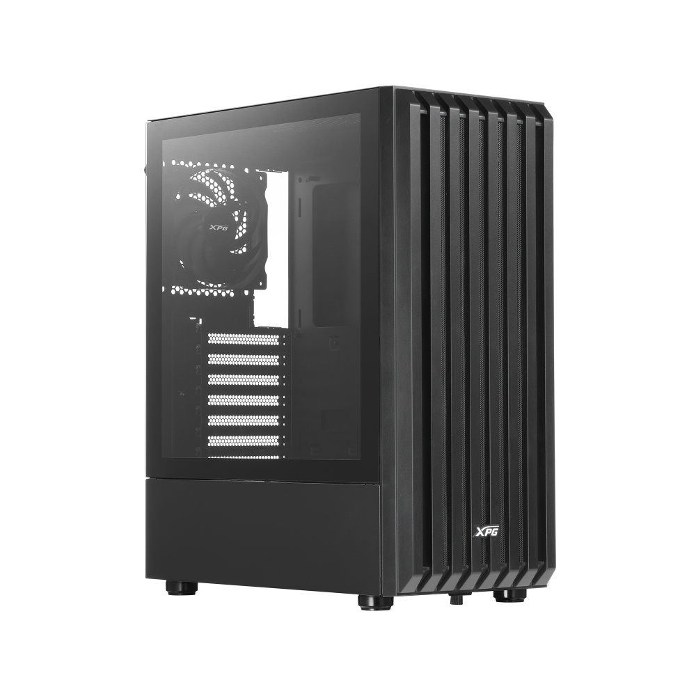 Gabinete XPG Valor Storm, Midi-Tower, Micro-ATX/Mini-ITX, USB 3.0, sin Fuente, 4 Ventiladores Instalados, Negro