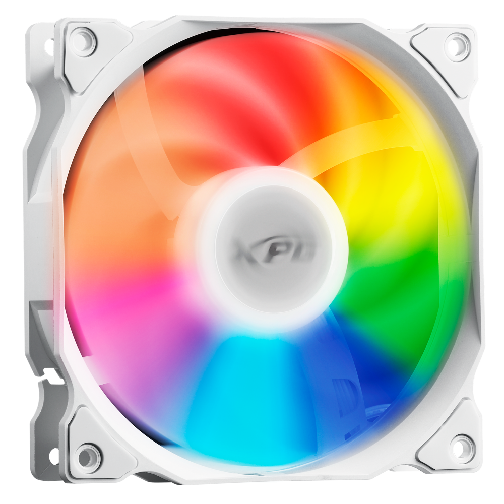 Ventilador XPG Vento 120 ARGB, 120mm, 1200RPM, ARGB, Blanco 