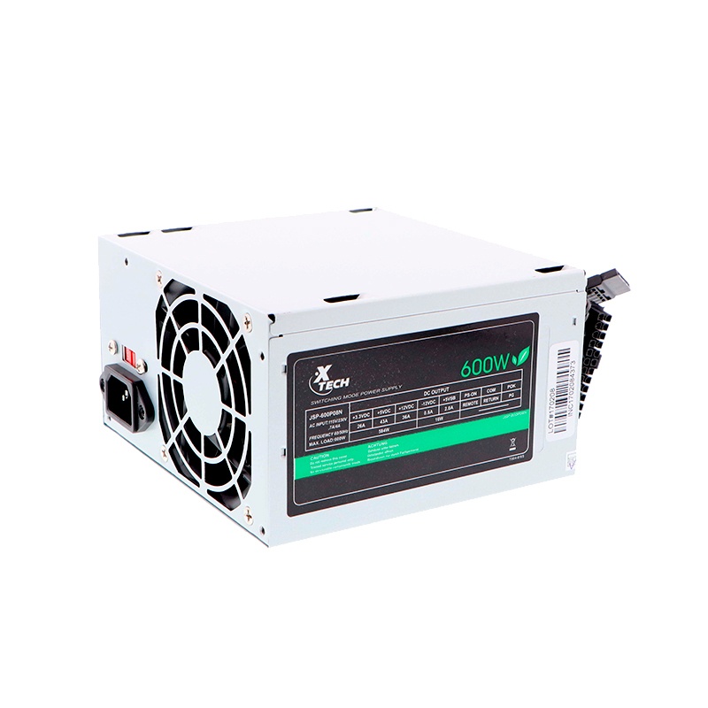 Fuente de Poder Xtech CS850XTK11 ATX, 24-pin ATX, 80mm, 600W