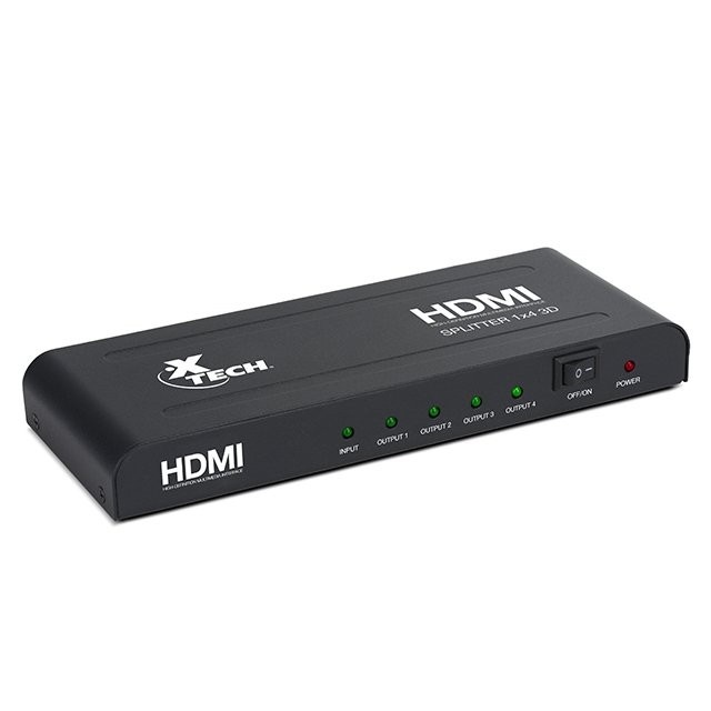 Xtech Adaptador HDMI, 2 Puertos, 1920 x 1080 Pixeles, Negro