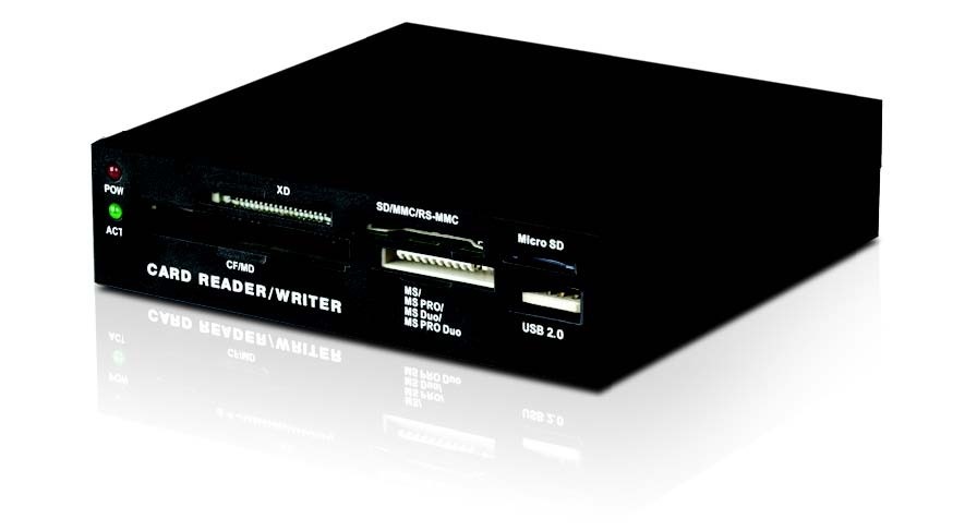 Xtech Lector de Memoria XTA-170, 3.5'', USB 2.0, 480 Mbit/s, Negro
