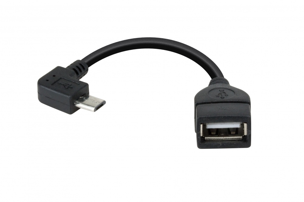Xtech Adaptador OTG Micro USB Macho - USB Hembra, 13.5cm, Negro