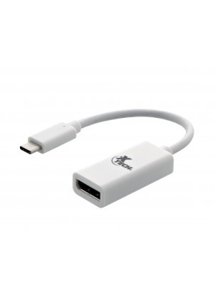 Xtech Adaptador USB Macho - DisplayPort Hembra, 4K, Blanco