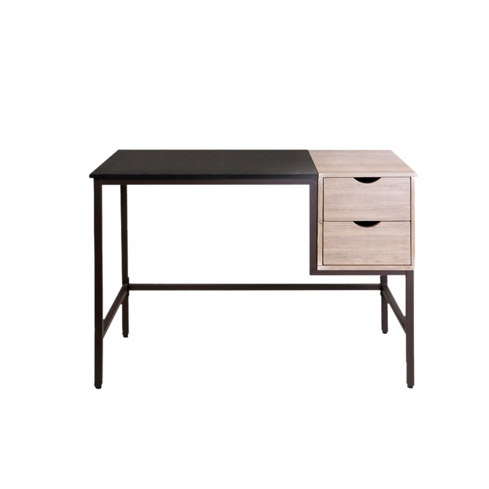 Xtech Escritorio con 2 Gavetas XTF-CD457, Marrón/Negro