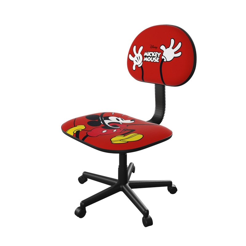 Xtech Silla de Oficina XTF-DC001MK Mickey Mouse, Respaldo Acolchado, Rojo