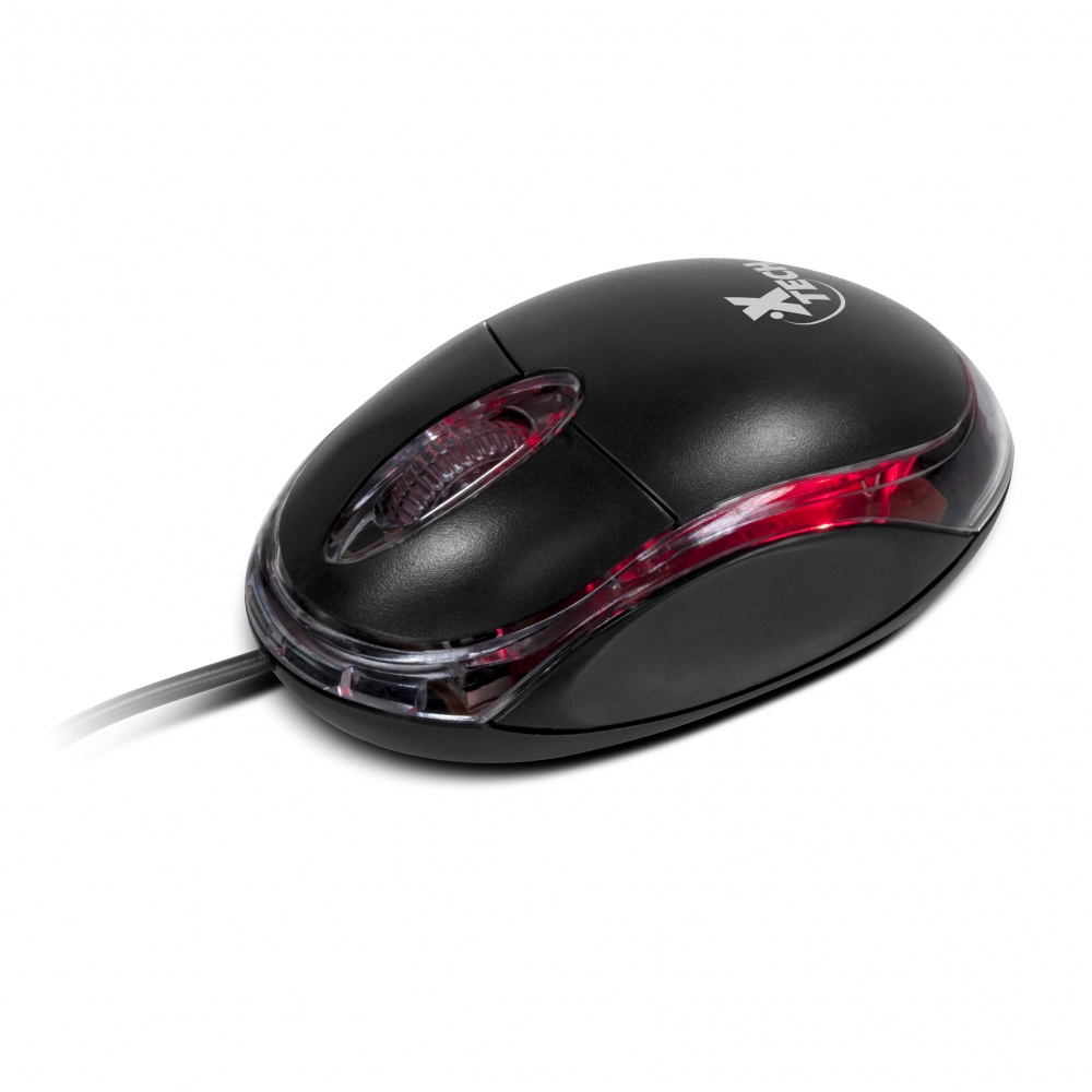 Mouse Xtech Óptico XTM-195 Alámbrico, USB, 1000DPI, Negro