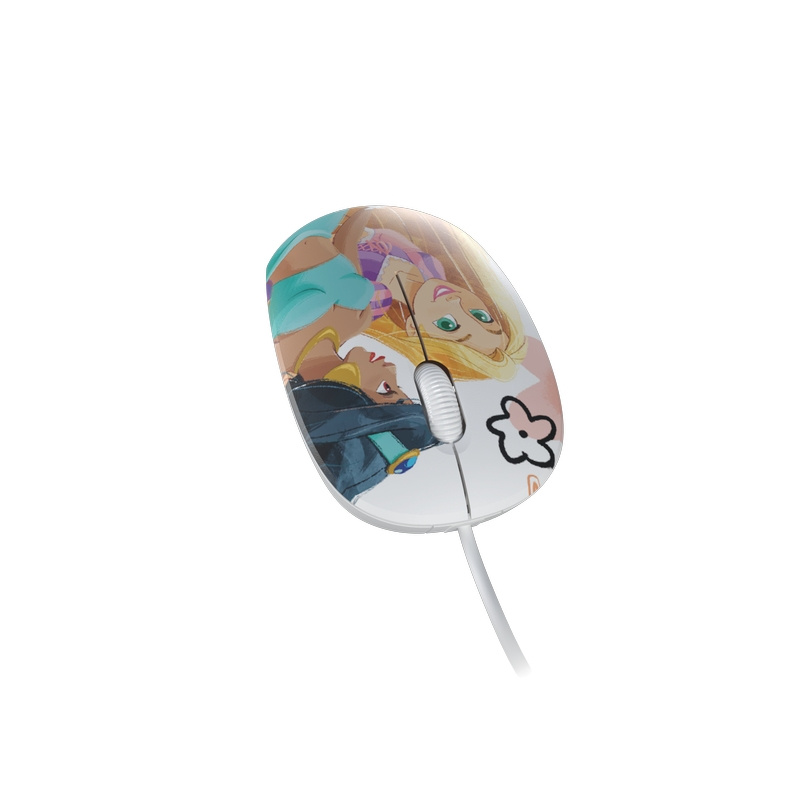Mouse Xtech Óptico Disney Princesa, Alámbrico, 1200DPI, Princesas