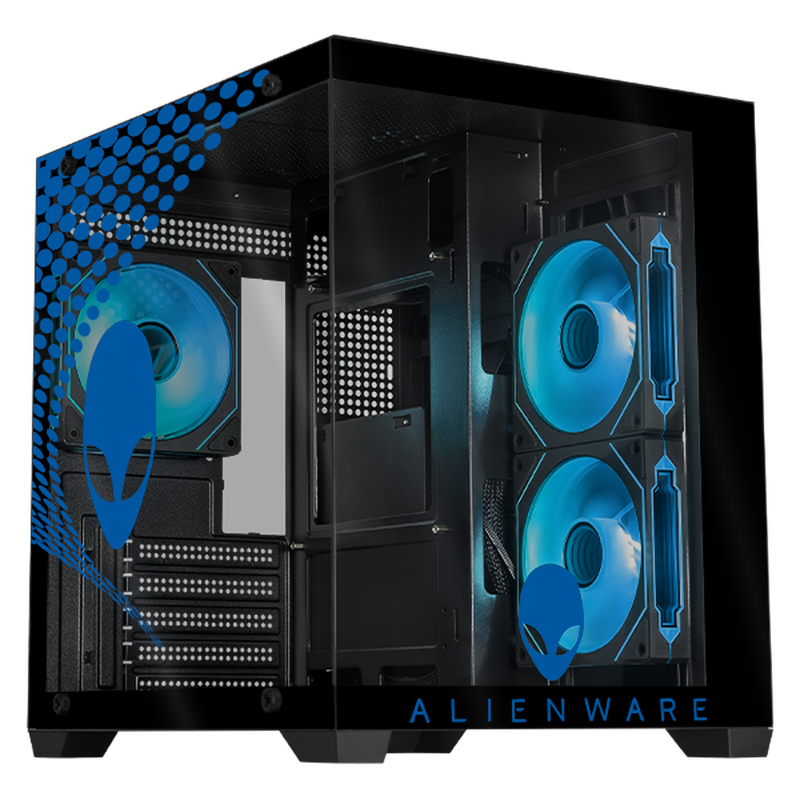 Gabinete Xtreme PC Gaming Alienware Edition, Mini-Tower, Micro-ATX/Mini-ITX, USB 2.0/3.0, sin Fuente, 3 Ventiladores Instalados, Negro