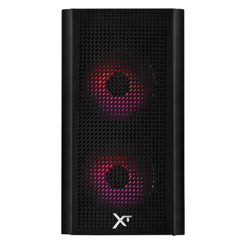 Gabinete Xtreme PC Gaming Air Max M2, Micro-Tower, Micro-ATX/Mini-ITX, USB 2.0, sin Fuente, 3 Ventiladores Instalados, Negro