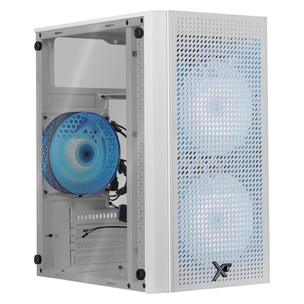 Gabinete Xtreme PC Gaming CXTM2WT, Midi-Tower, Micro-ATX/Mini-ITX, USB 2.0/3.0, sin Fuente, sin Ventiladores Instalados, Blanco