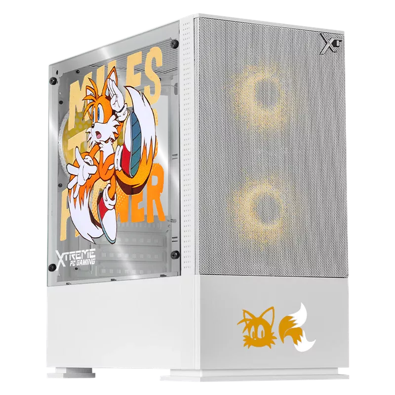 Gabinete Xtreme PC Gaming MG-23126, Mini-Tower, Micro-ATX/Mini-ITX, USB 2.0/3.0, sin Fuente, 3 Ventiladores Instalados, Blanco