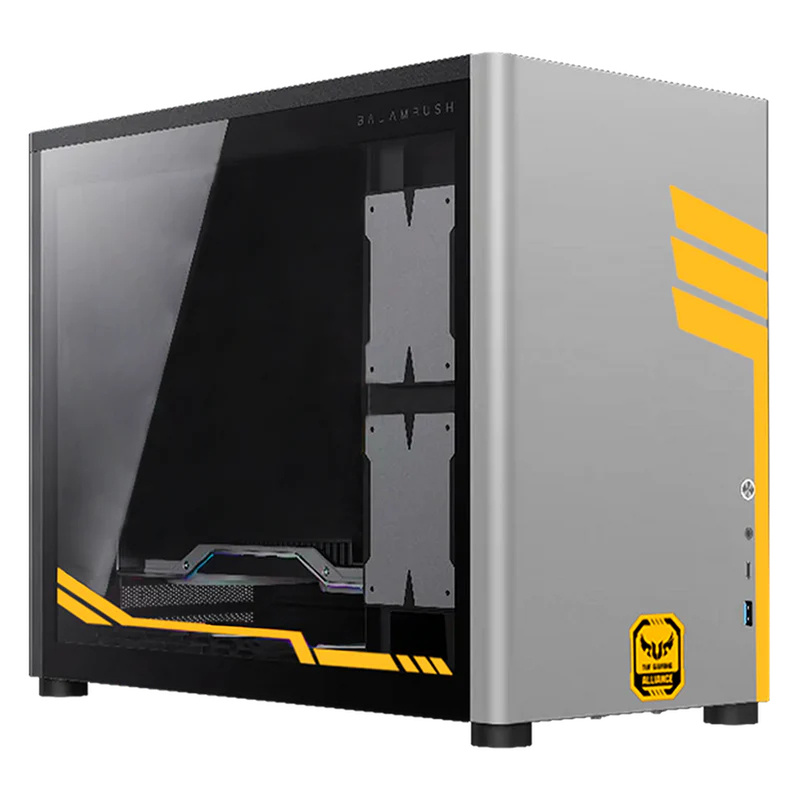 Gabinete Xtreme PC Gaming TUF Edition, Micro-Tower, Micro-ATX/Mini-ITX, USB 3.0, sin Fuente, sin Ventiladores Instalados, Gris