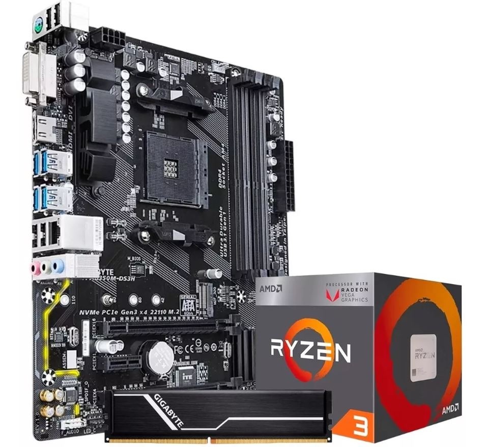 Compra Xtreme PC Gaming Kit Gamer Tarjeta Madre Gigabyte + Ryzen 3