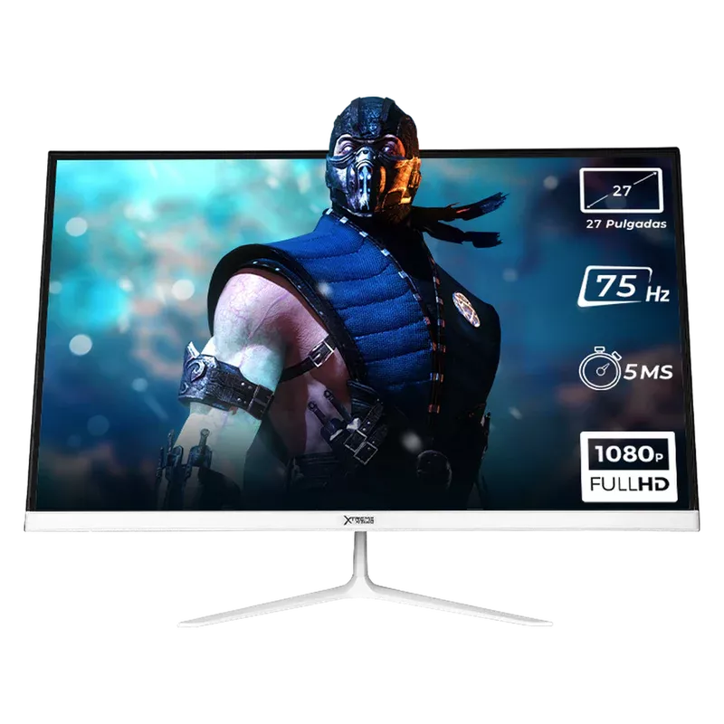 Monitor Gamer Xtreme PC Gaming ZM-18014 LED 27", 1920x1080 Full HD, G-Sync/FreeSync, 75Hz, HDMI, Blanco