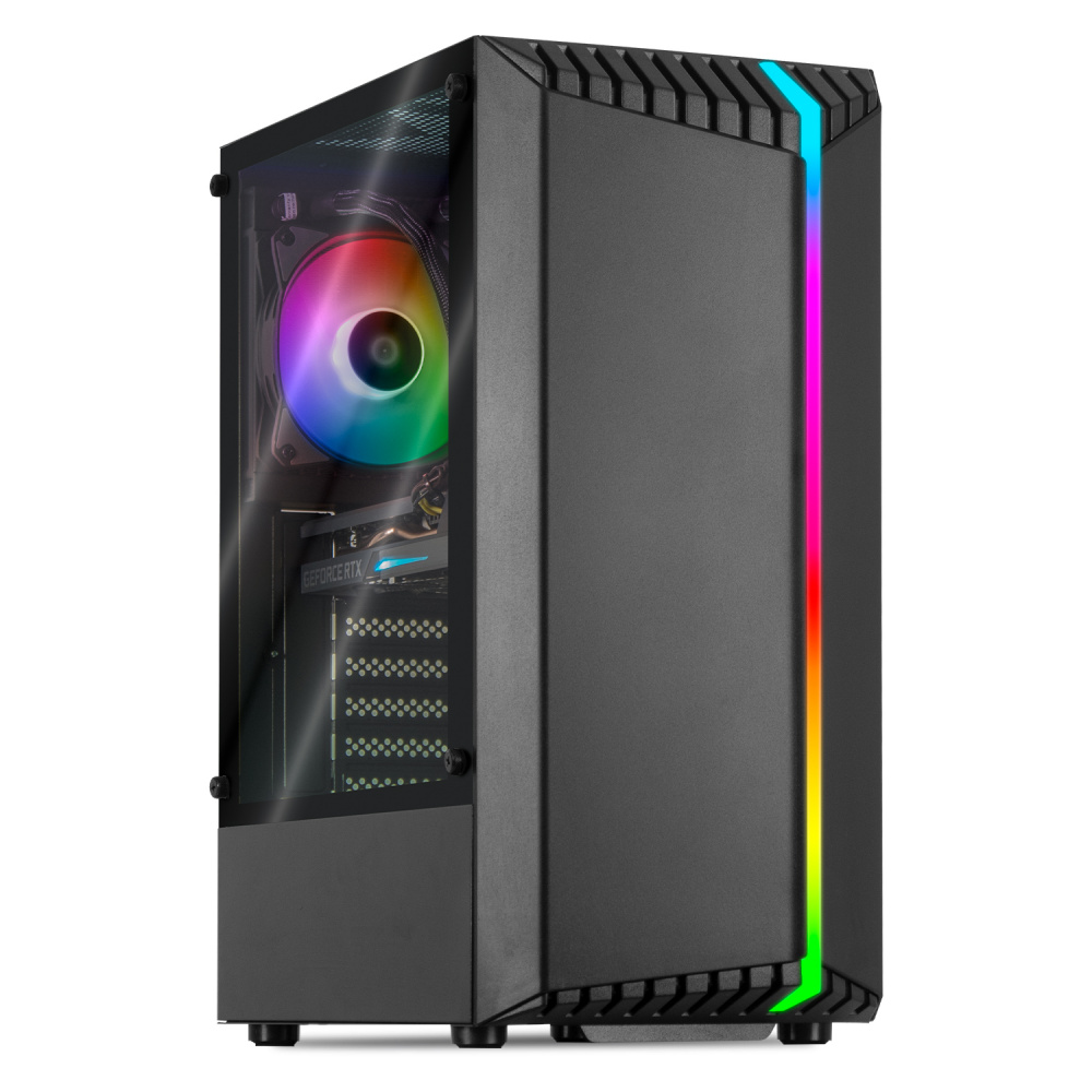 Computadora Gamer Xtreme PC Gaming CM-30072, Intel Core i7-10700F 2.90GHz, 16GB, 3TB + 500GB SSD, NVIDIA GeForce RTX 3060, Windows 10 Prueba ― Daños mayores pero funcional - Varios golpes en el gabinete en la parte superior e inferior izquierda