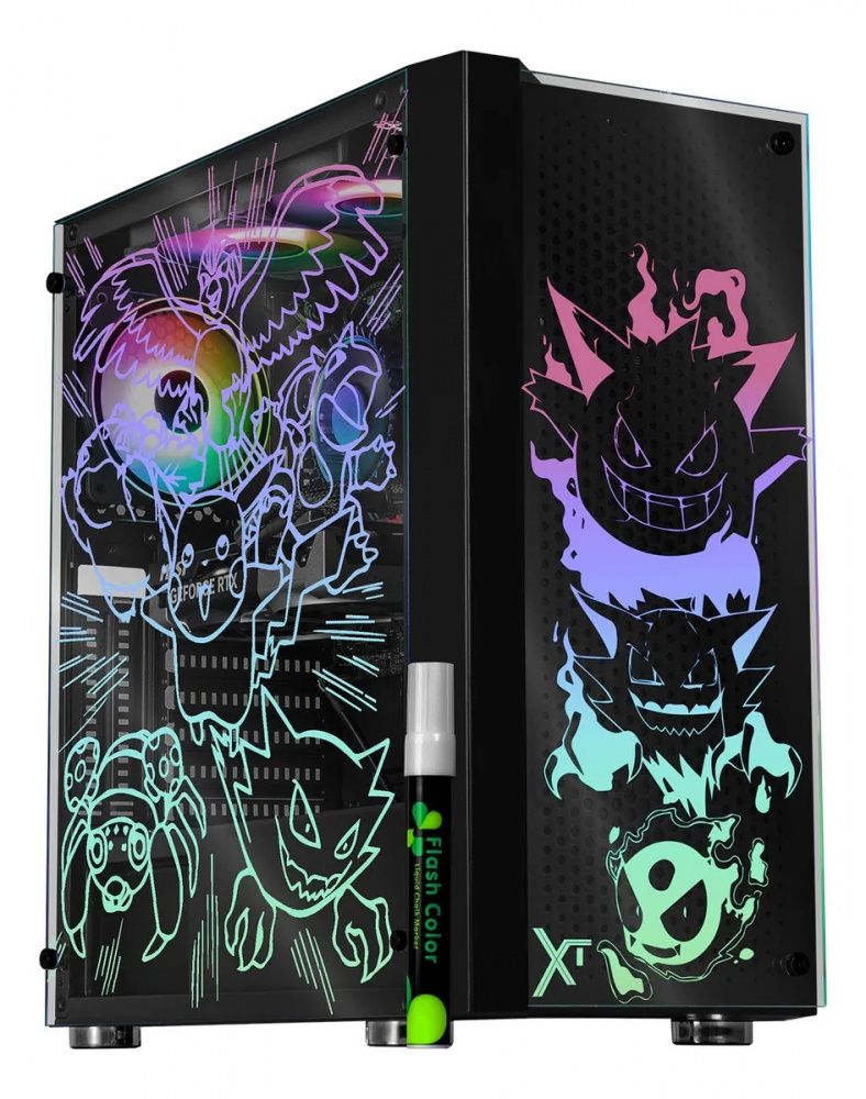 Computadora Gamer Xtreme PC Gaming SKRIBBLE Black, Intel Core i7-12700F, NVIDIA GeForce RTX 5060, 32GB, 1TB SSD, Wi-Fi, Windows 11 Prueba