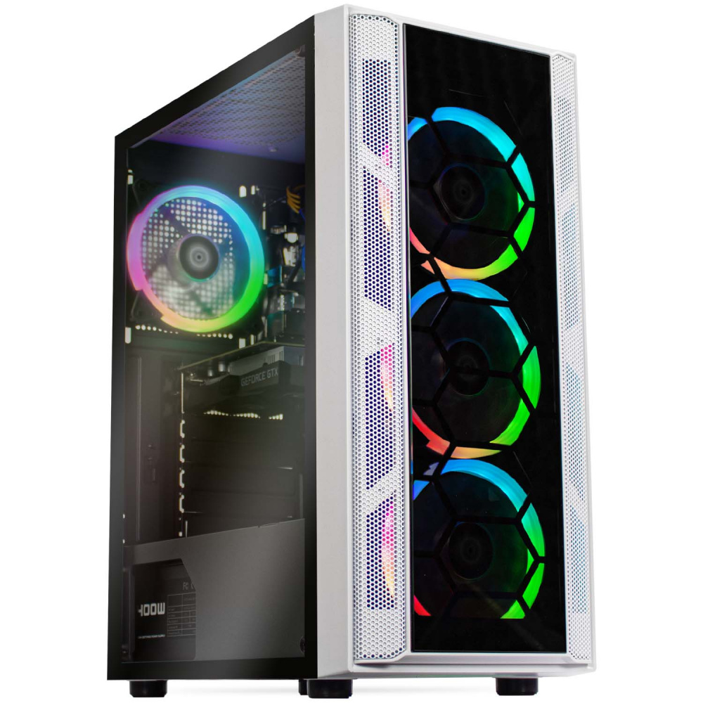 Computadora Gamer Xtreme PC Gaming CM-05348, Intel Core i3-10100F 3.60GHz, 16GB, 480GB SSD, NVIDIA GeForce GTX 1650, Windows 10 Prueba, Blanco