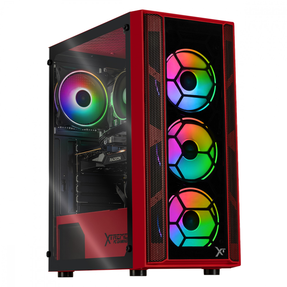 Computadora Gamer Xtreme PC Gaming CM-50093, AMD Ryzen 5 5600X 3.70GHz, 16GB, 2TB + 240GB SSD, AMD Radeon RX 6500 XT, Adaptador Wi-Fi, Windows 10 Prueba