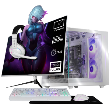 Computadora Gamer Xtreme PC Gaming CM-05564, AMD Ryzen 7 5700, NVIDIA GeForce RTX 5060, 32GB, 1TB SSD, Wi-Fi, Windows 10 Prueba + Teclado/Mouse/Monitor de 27"