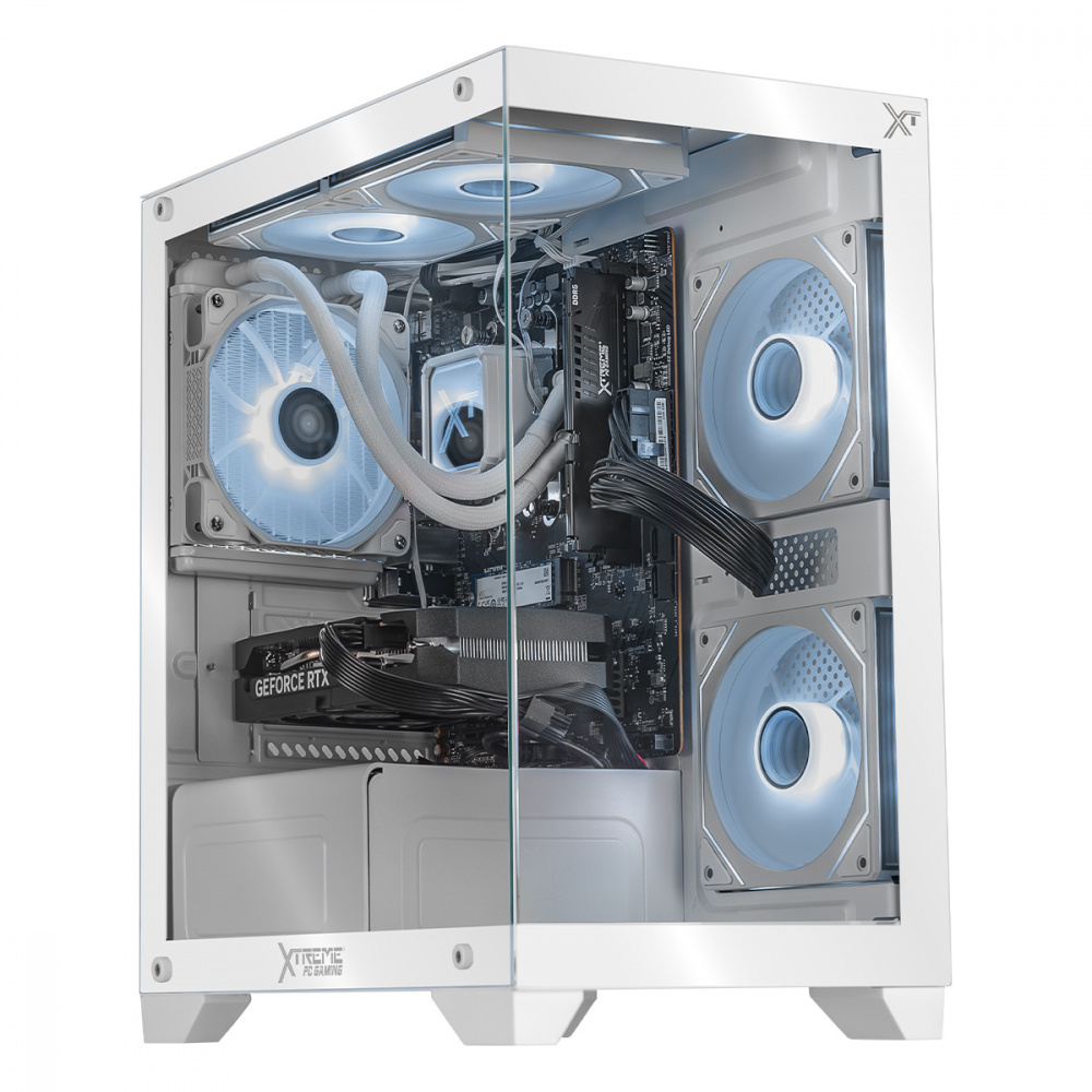 Computadora Gamer Xtreme PC Gaming Tank Perform White, AMD Ryzen 5 5500, NVIDIA GeForce RTX 5060, 32GB, 1TB SSD, Wi-Fi, Windows 11 Prueba