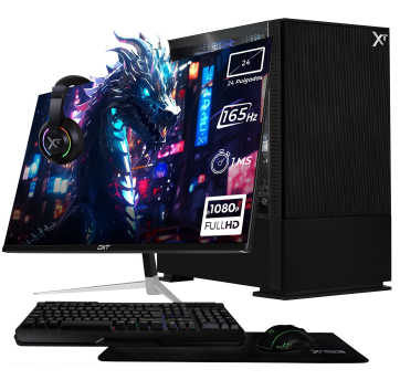 Computadora Gamer Xtreme PC Gaming CM-05485, Intel Core i5-12400F, NVIDIA GeForce RTX 3050, 16GB, 1TB SSD, Wi-Fi, Windows 11 Prueba + Teclado/Mouse/Monitor de 23.8"