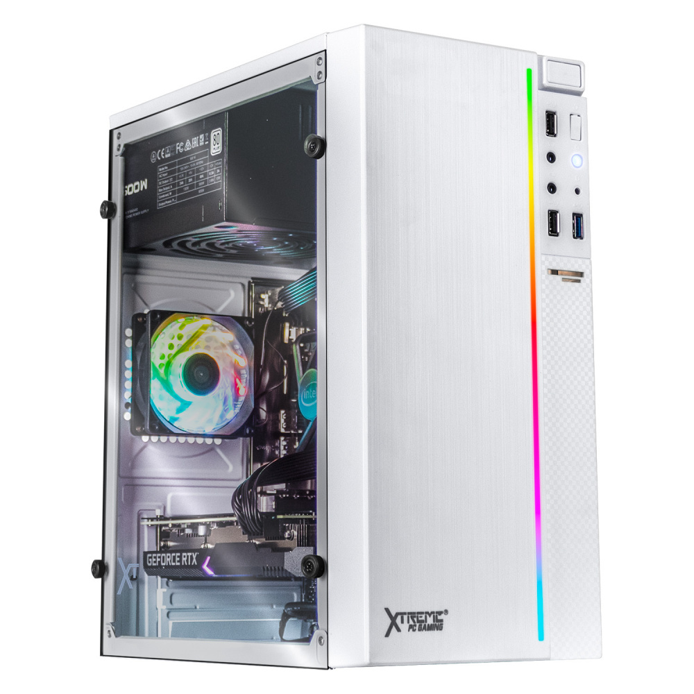 Computadora Gamer Xtreme PC Gaming CM-99963, Intel Core i7-11700F 2.50GHz, 16GB, 3TB + 500GB SSD, Wi-Fi, NVIDIA GeForce RTX 3060, Windows 10 Prueba, Blanco