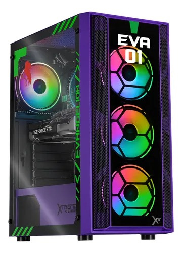 Computadora Gamer Xtreme PC Gaming Evangelion 01, Intel Core i7-12700F, NVIDIA GeForce RTX 5060, 32GB, 1TB SSD, Wi-Fi, Windows 11 Prueba