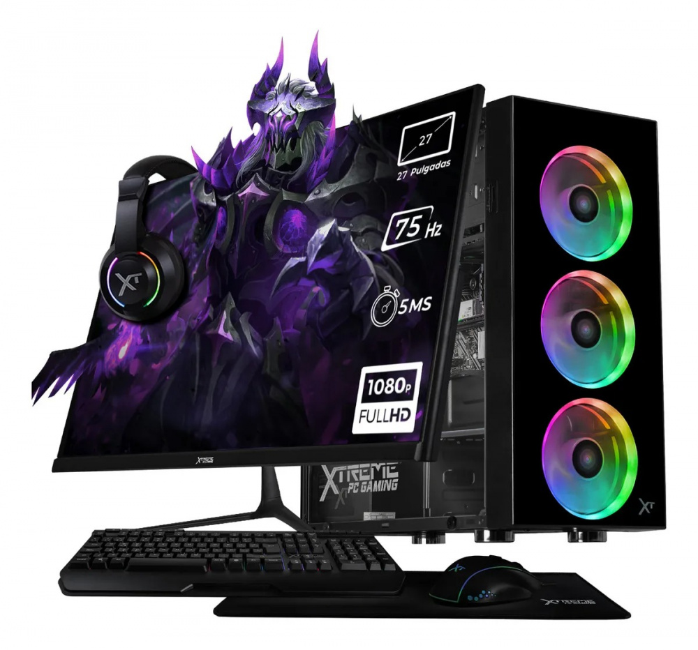 Computadora Xtreme PC Gaming CM-05797, Intel Core i7-12700, 32GB, 1TB SSD, Wi-Fi, Windows 11 Prueba + Teclado/Mouse