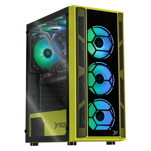 Computadora Gamer Xtreme PC Gaming Kronos Neon Green, Intel Core i9-12900F, NVIDIA GeForce RTX 5060 Ti, 32GB, 1TB SSD, Wi-Fi, Windows 11 Prueba