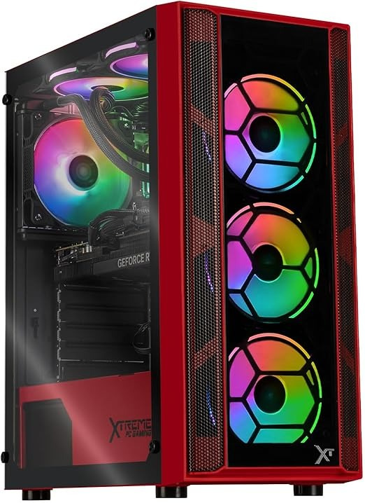 Computadora Gamer Xtreme PC Gaming Kronos Red, Intel Core i9-12900F, NVIDIA GeForce RTX 5060 Ti, 32GB, 1TB SSD, Wi-Fi, Windows 11 Prueba