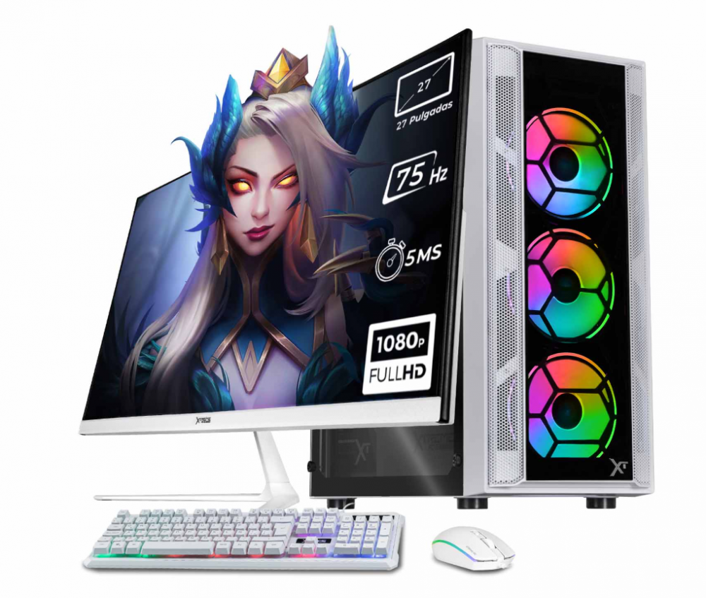 Computadora Xtreme PC Gaming CM-05419, Intel Core i9-12900, 32GB, 2TB SSD, Wi-Fi, Windows 11 Prueba + Teclado/Mouse/Monitor de 27"