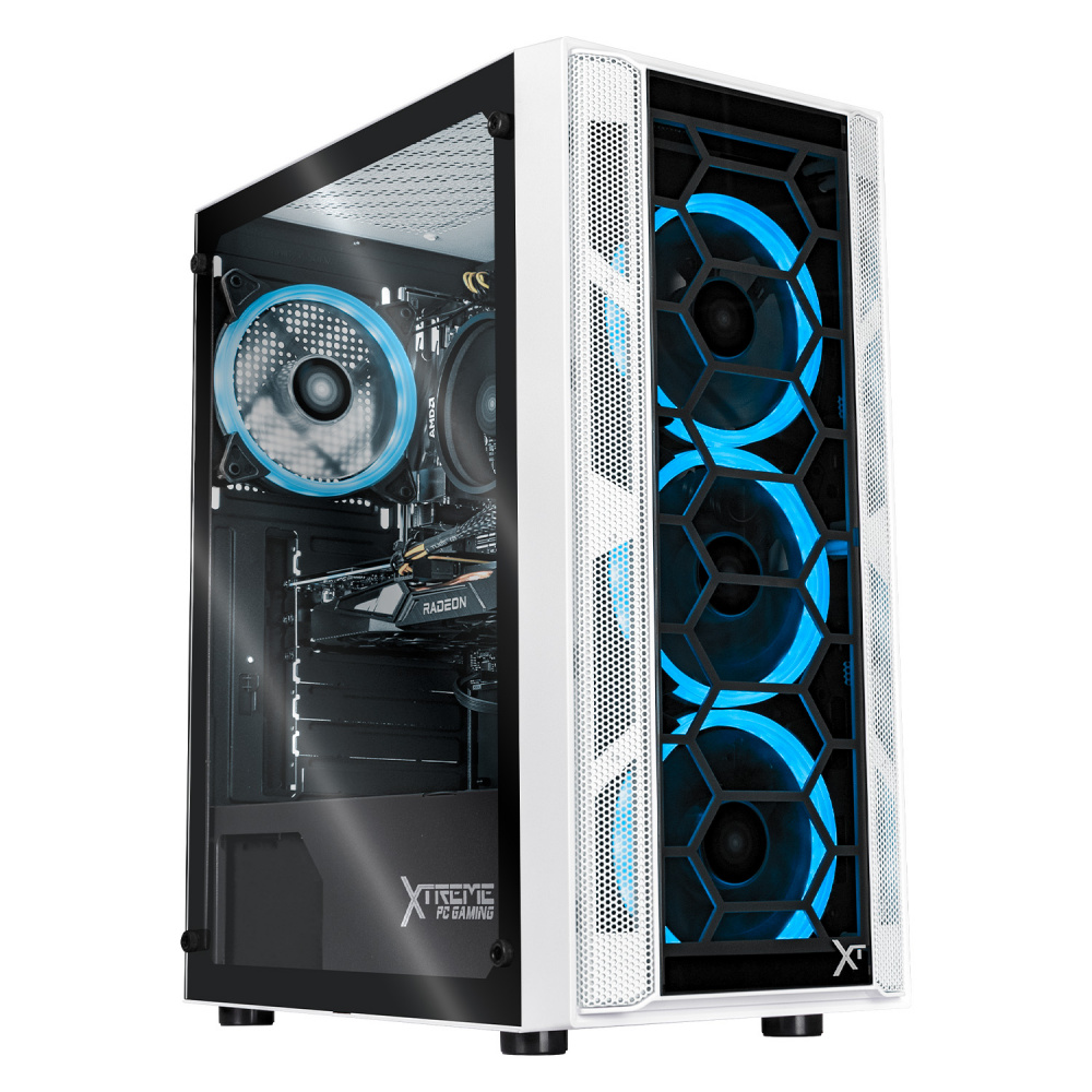 Computadora Gamer Xtreme PC Gaming CM-05422, AMD Ryzen 5 5600X, AMD Radeon RX 6500 XT, 16GB, 2TB + 250GB SSD, Wi-Fi, Windows 10 Prueba