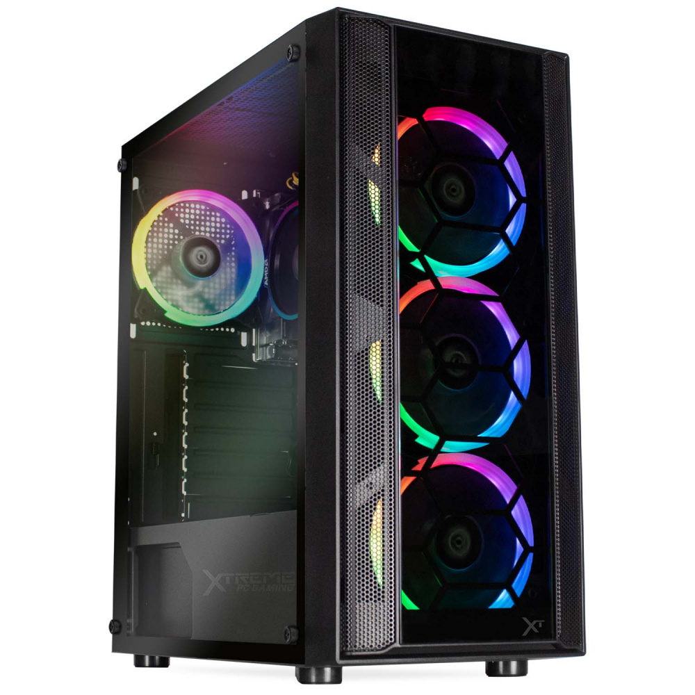 Computadora Xtreme PC Gaming CM-91044, AMD Ryzen 5 4600G, 16GB, 3TB + 240GB SSD, Wi-Fi, Windows 10 Prueba