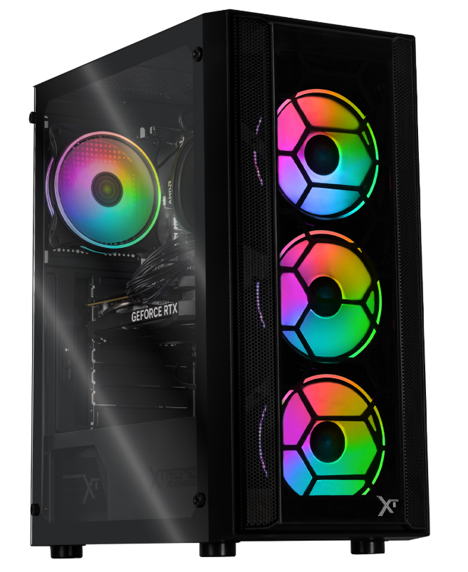 Computadora Gamer Xtreme PC Gaming CM-05474, AMD Ryzen 5 5500, NVIDIA GeForce RTX 5060, 32GB, 1TB SSD, Wi-Fi, Windows 10 Prueba