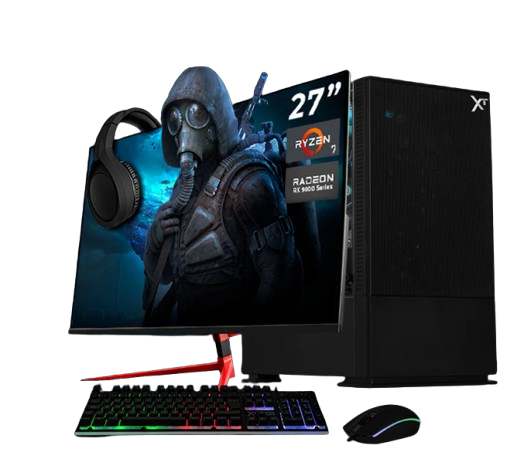 Computadora Gamer Xtreme PC Gaming XTPCR732GB9060MAFB, AMD Ryzen 7 5700X, AMD Radeon RX 9060, 32GB, 1TB SSD, Wi-Fi, Windows 10 Prueba