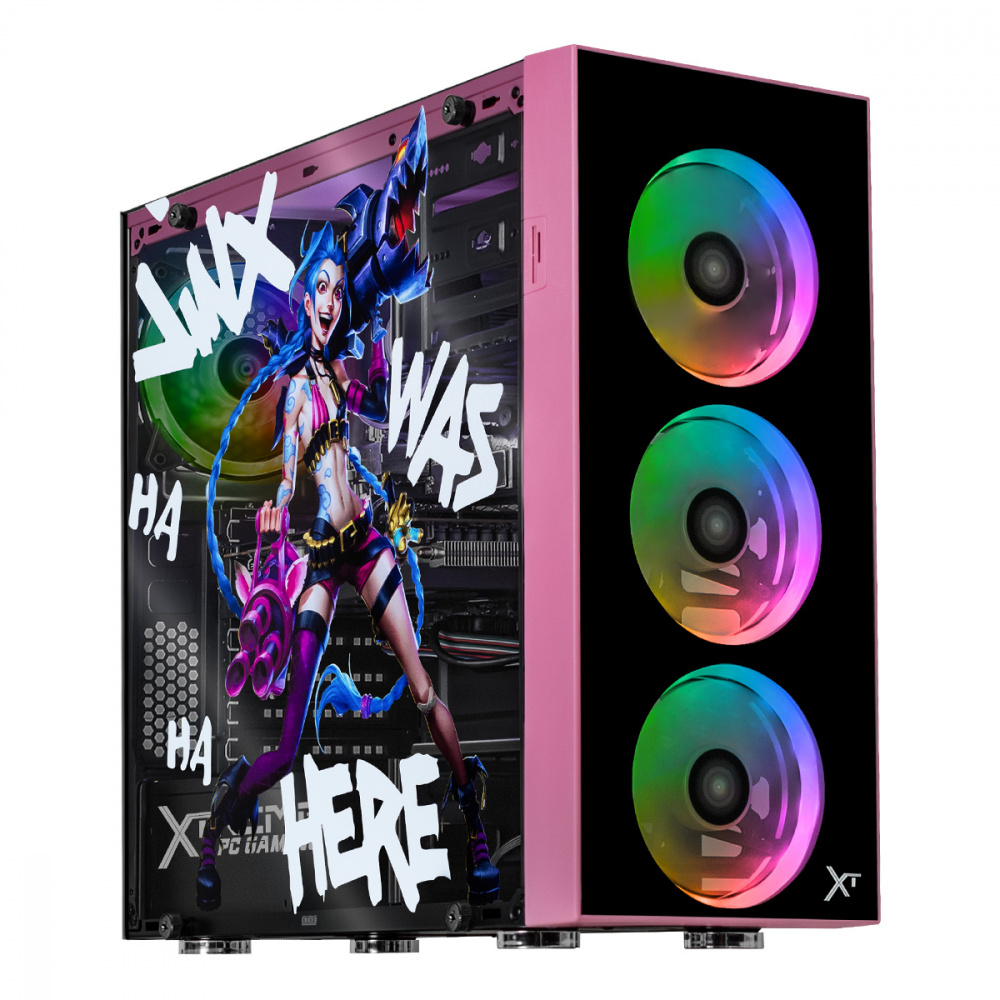 Computadora Gamer Xtreme PC Gaming Jinx, AMD Ryzen 7 5700, AMD Radeon RX 9060, 32GB, 1TB SSD, Wi-Fi, Windows 10 Prueba