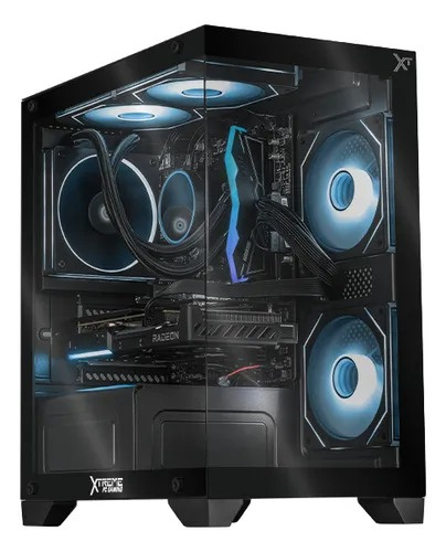 Computadora Gamer Xtreme PC Gaming CRYSTAL HIVE Black, AMD Ryzen 9 7900X, AMD Radeon RX 9060 XT, 32GB, 1TB SSD, Wi-Fi, Windows 11 Prueba