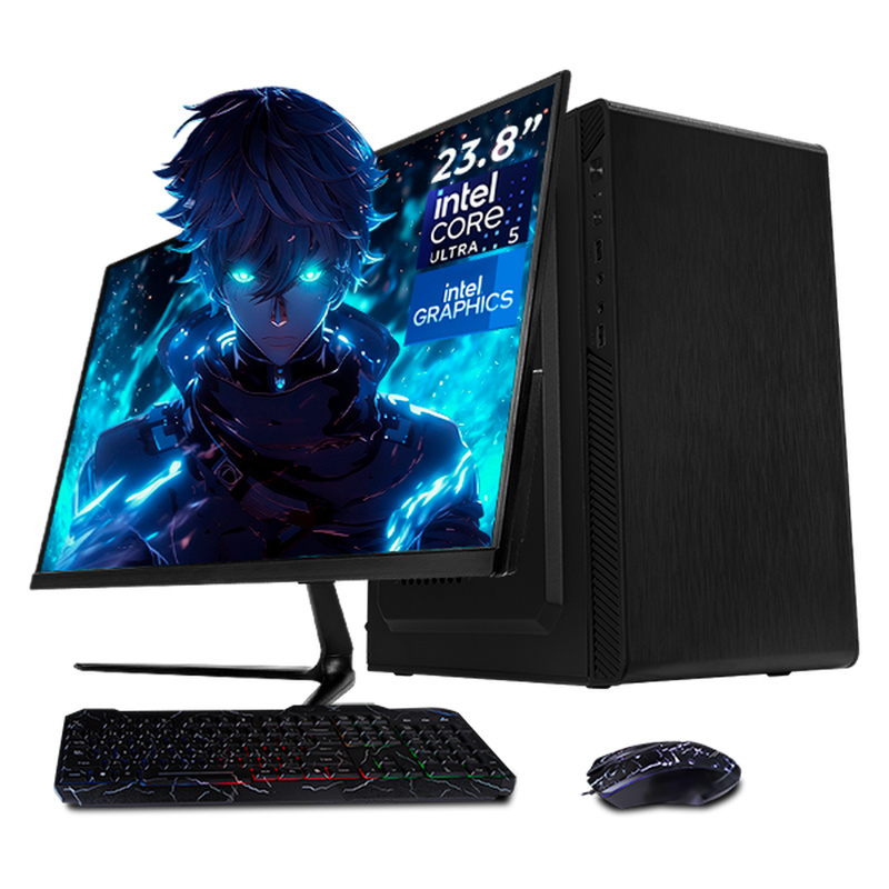 Computadora Xtreme PC Gaming CM-05146, Intel Core Ultra 5 225, 16GB, 500GB SSD, Windows 11 Prueba + Teclado/Mouse/Monitor de 23.8"
