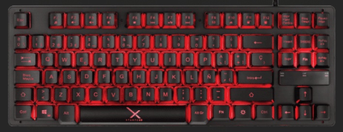 Teclado Gamer XZEAL XST-300 LED, Alámbrico, Negro (Español)