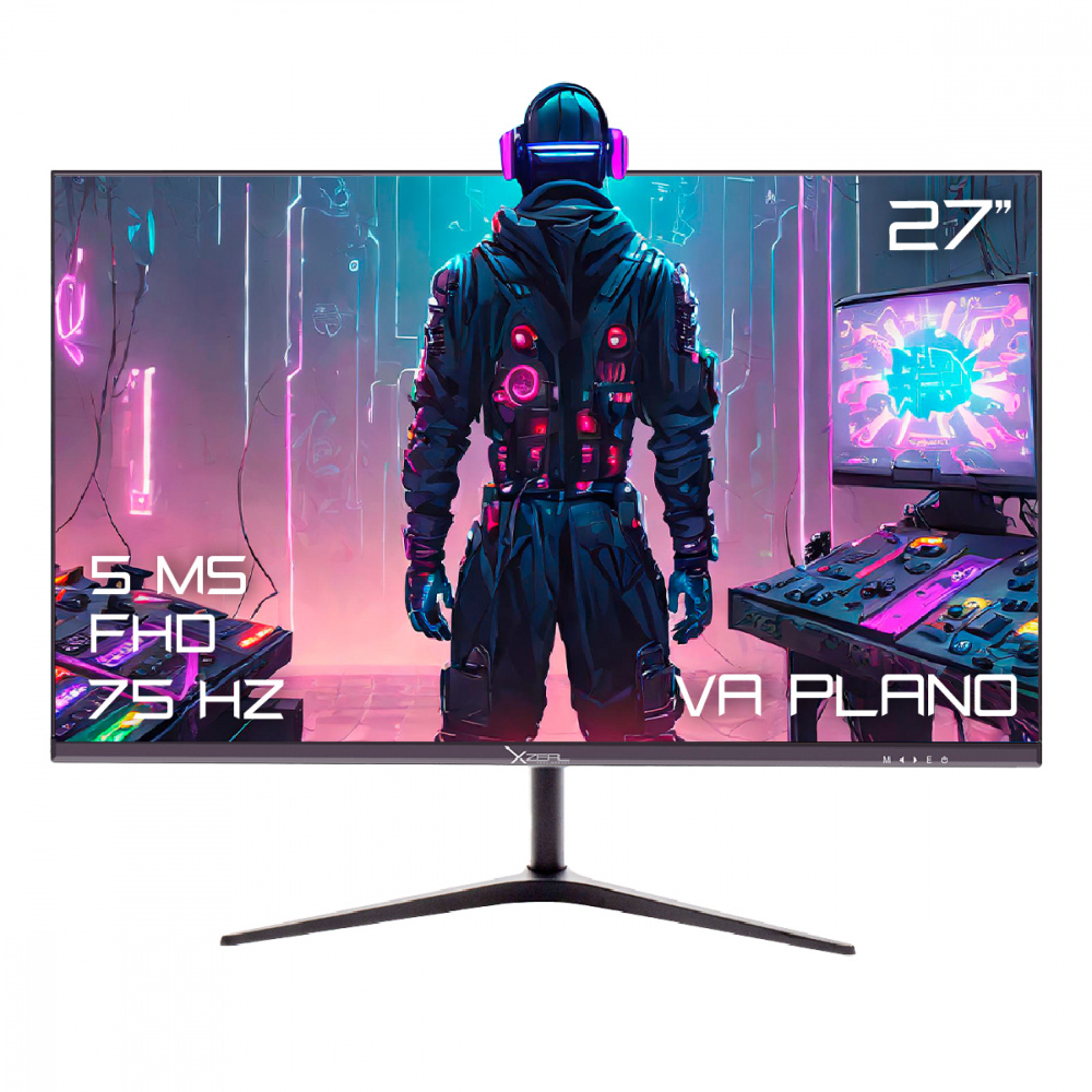 Monitor Gamer Xzeal XSMO277B LED 27", 1920x1080 Full HD, FreeSync, 75Hz, HDMI, Negro 
