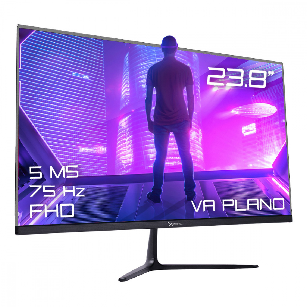Monitor Gamer Xzeal XSPMG04B LED 23.8", 1920x1080 Full HD, 75Hz, HDMI, Negro 