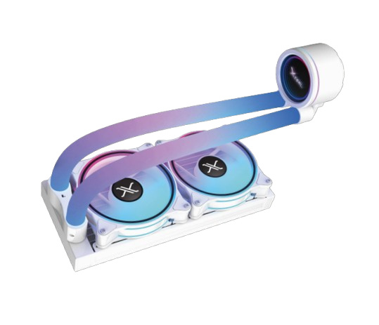 Xzeal XZ413 Enfriamiento Líquido para CPU, 2x 120mm, hasta 1800RPM, Blanco