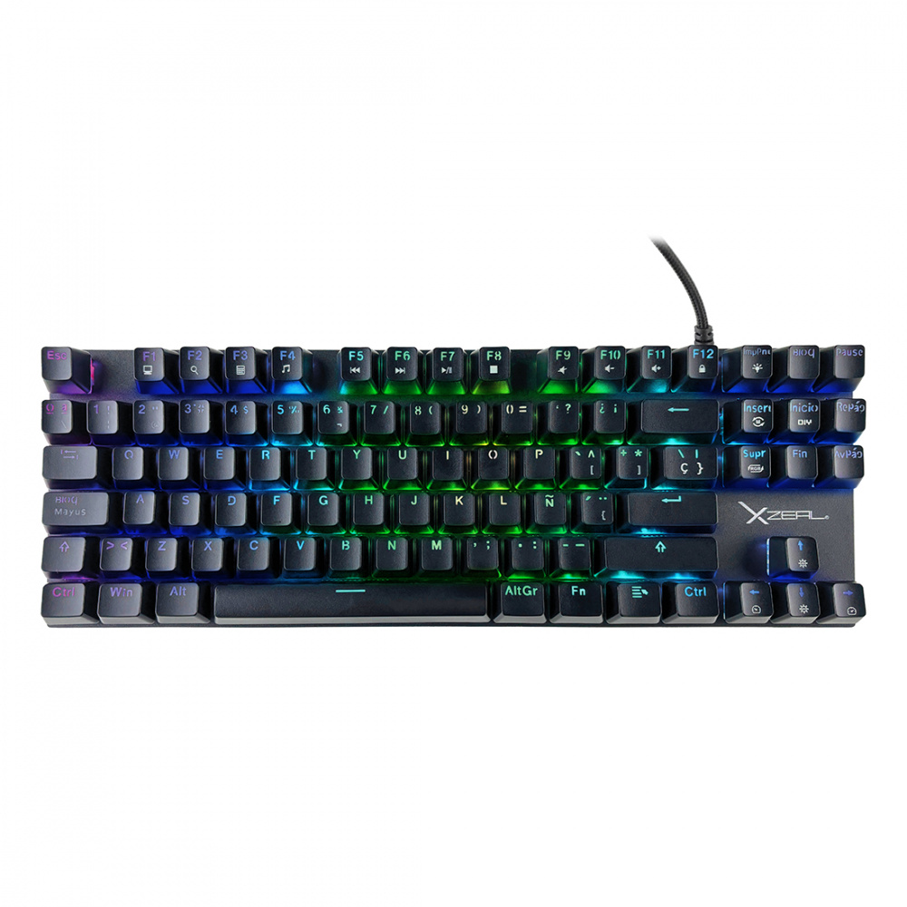 Teclado Gamer Xzeal XZ1020 LED, Teclado Mecánico, MX Red, Alámbrico, USB, Negro, Español 