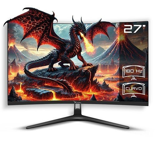 Monitor Gamer Curvo Stylos XZ4010-2 LCD 27", 1920x1080 Full HD, FreeSync, 180Hz, HDMI/DisplayPort, Negro