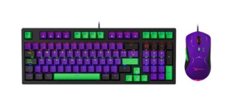 Kit Gamer de Teclado y Mouse Xzeal XZPKT1MV, Alámbrico, USB, Multicolor, Español