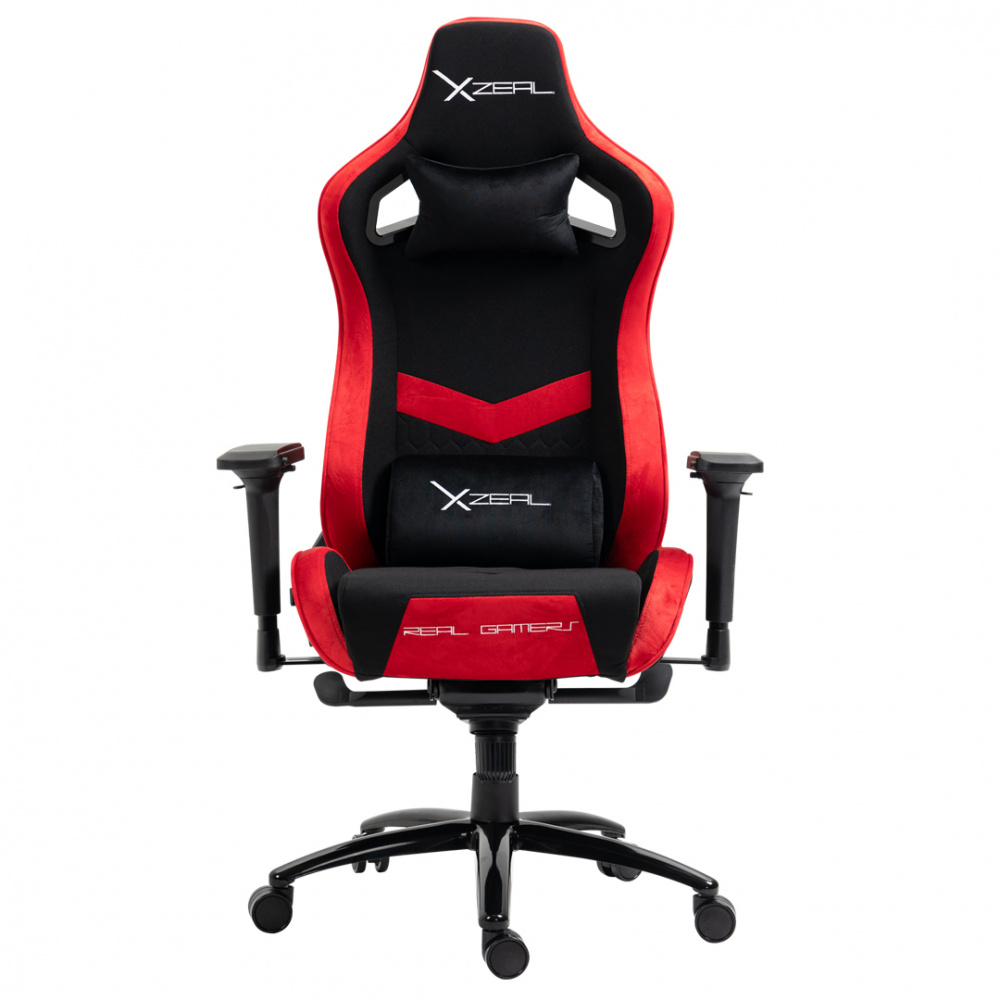 Xzeal Silla Gamer XZSLT50R, hasta 180kg, Negro/Rojo