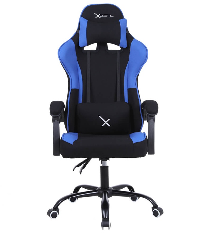 Xzeal Silla Gamer XZ20, hasta 100kg, Negro/Azul