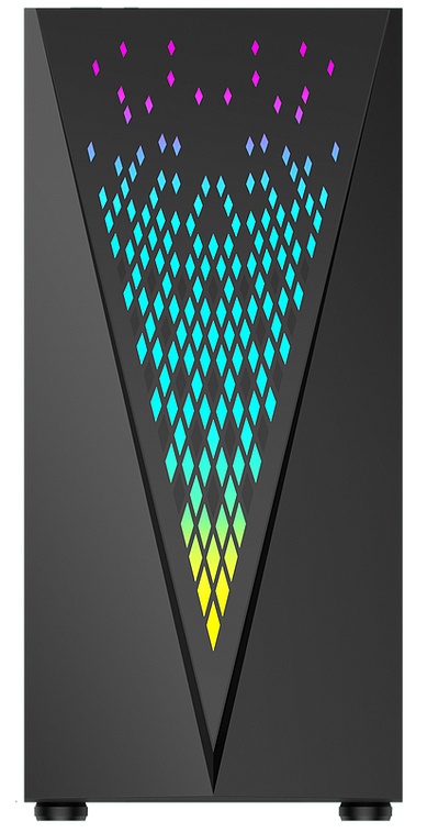 Gabinete Yaguaret Cronos con Ventana LED RGB, Midi-Tower,  ATX/ITX/Micro ATX, USB 3.0, sin Fuente, Negro