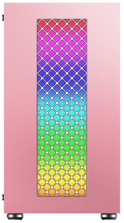 Gabinete Yaguaret Flicker con Ventana RGB, Midi-Tower, Micro ATX/Mini-ITX, USB 3.0, sin Fuente, Rosa
