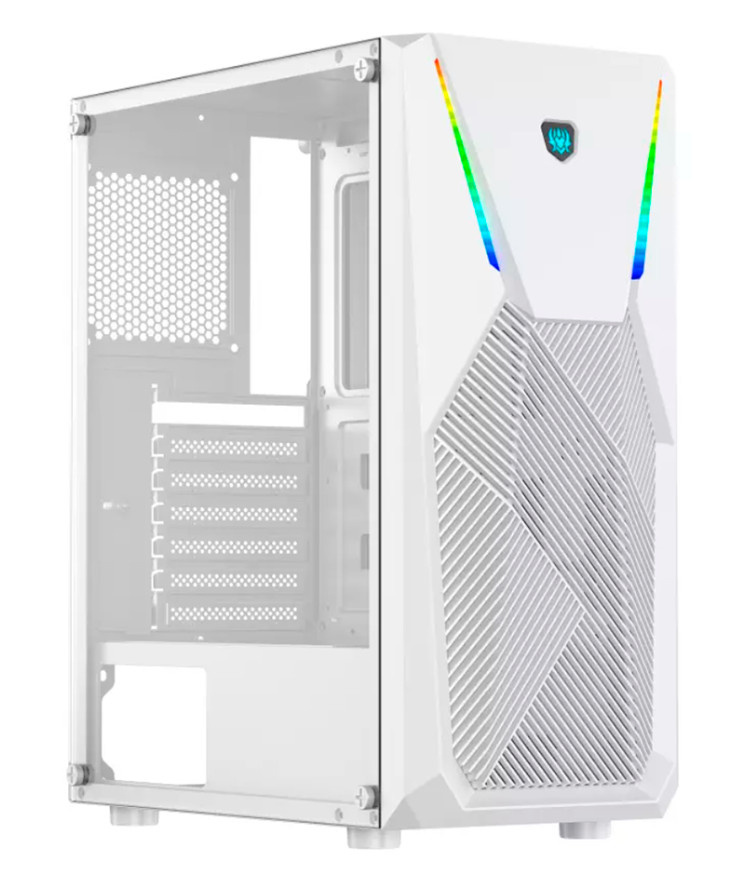 Gabinete Yaguaret Hercules HA11 con Ventana, Midi-Tower, ATX, USB 3.0, sin Fuente, sin Ventiladores Instalados, Blanco